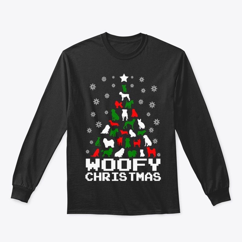 Woofy Christmas Dog Tree Slim Fit 