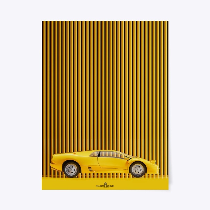 Wall Yellow Car