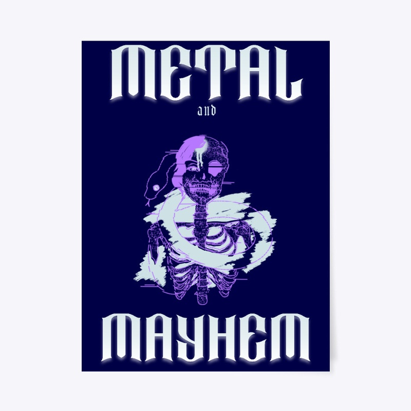 Metal and Mahem Skeleton Snake Design