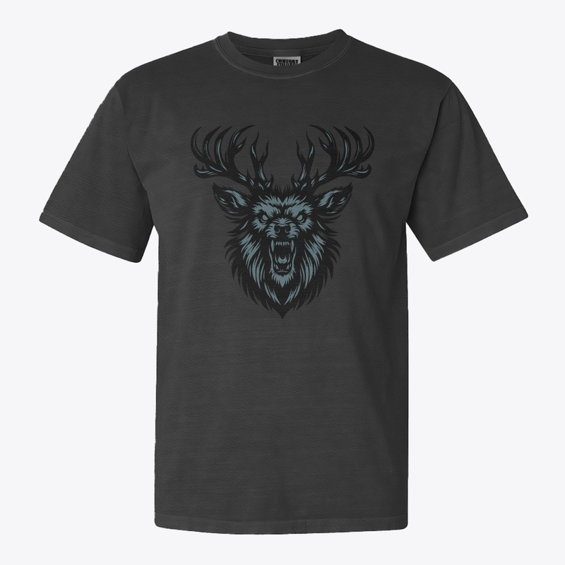 Striking Deer Head Design