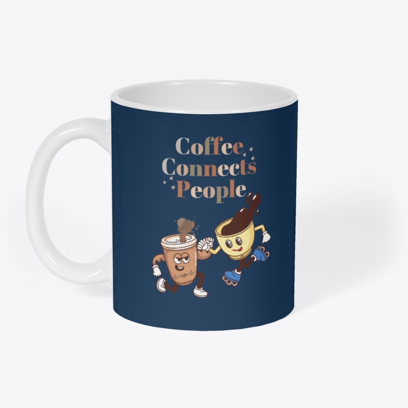 Coffee Connects People funny coffee tee