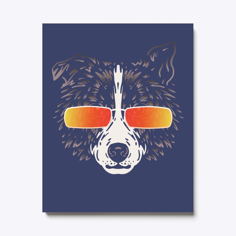 Cute Dog in Sunglasses (Colored+sg07)