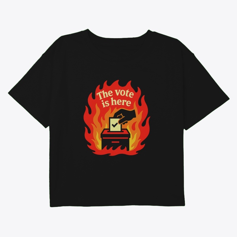 Custom Vote Graphic|Vote Tee,Bold Voting