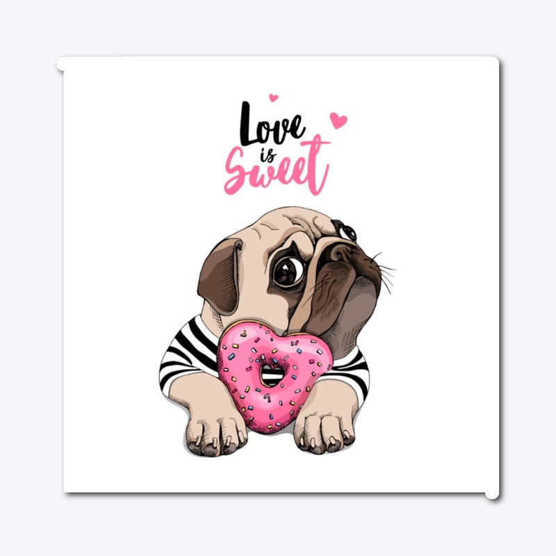 Adorable puppy Pug