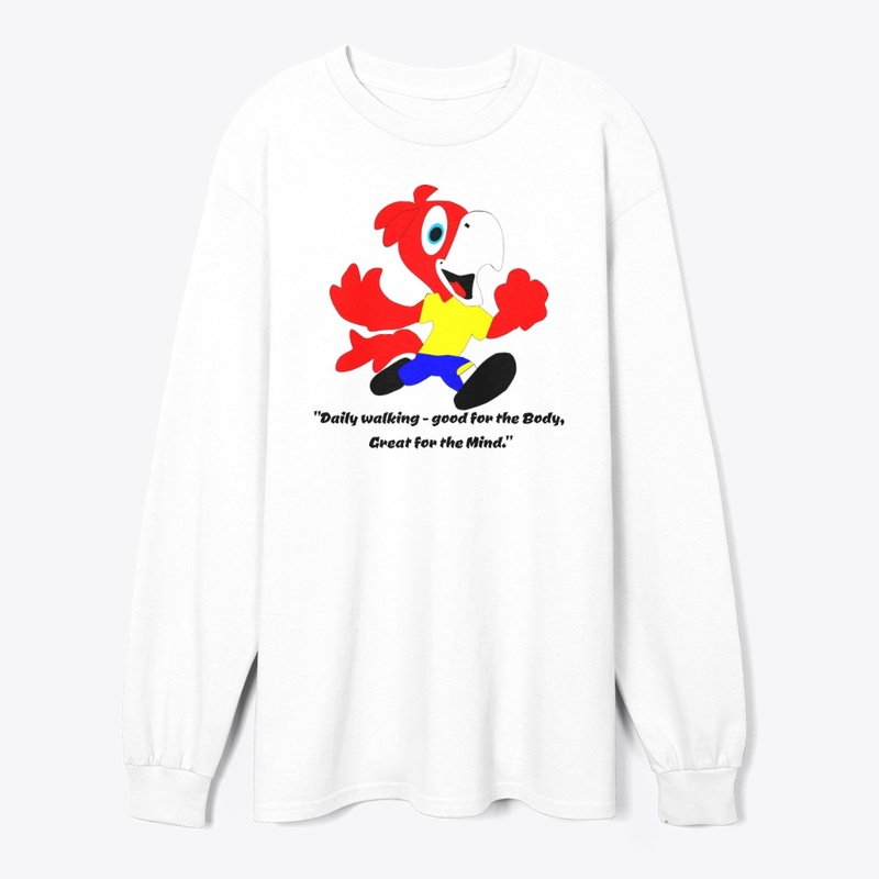 "Happy Parrot Mascot in Motion"