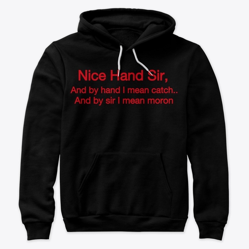 Shirt with a funny poker joke.