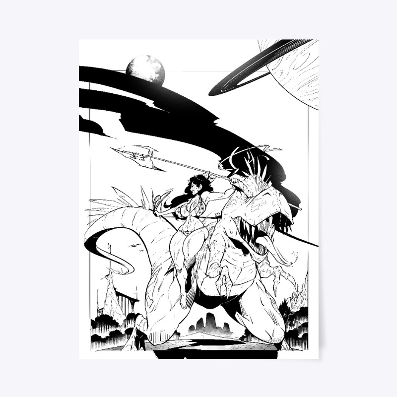 TERA the TAMER Poster (Black and White)