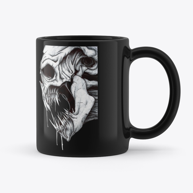 Fr3aky Skull Black Mug