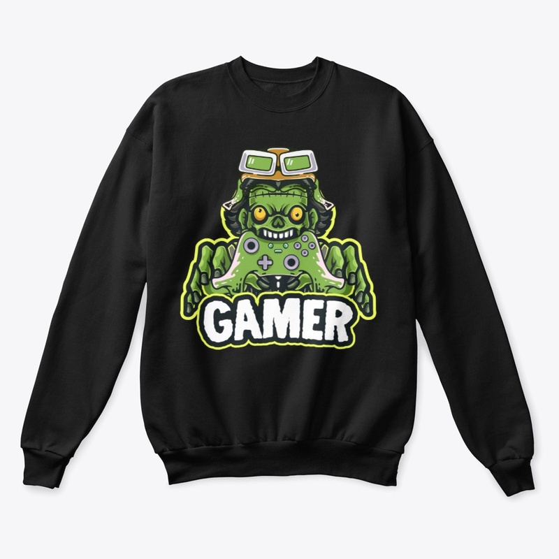 Funny Gamer Zombie Halloween Gaming