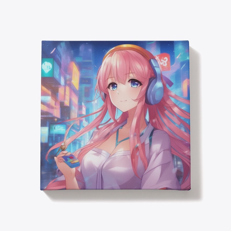 Lovely Girl with Music