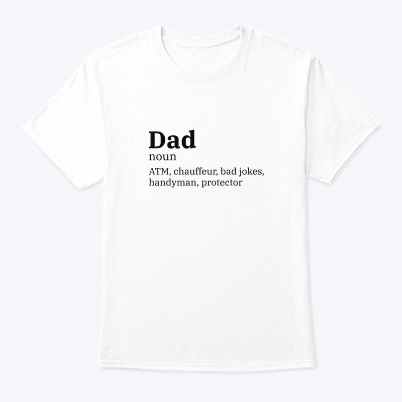 Dad definition - black text