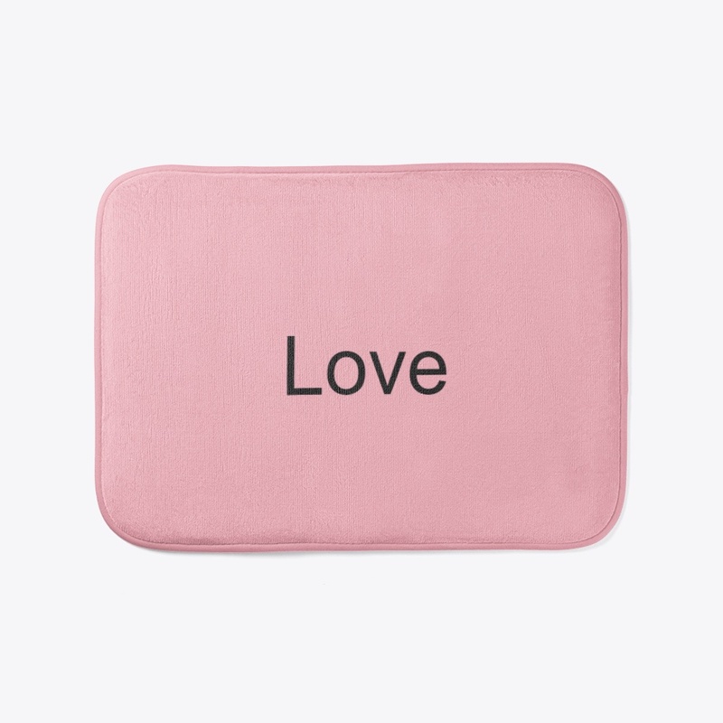 Love is magic. Bath mat