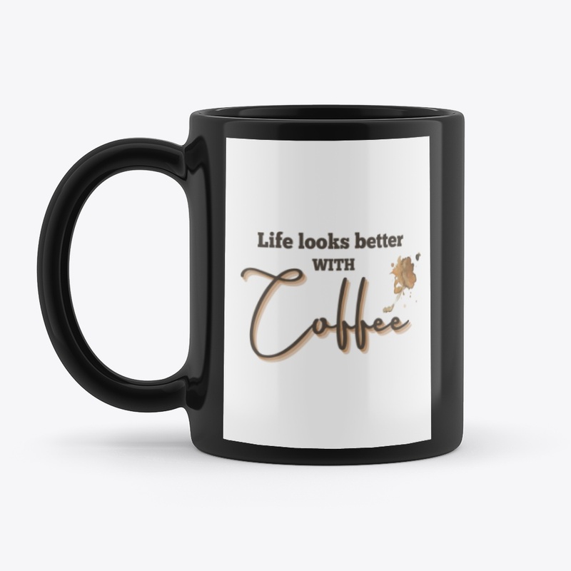 Black Coffee Mug
