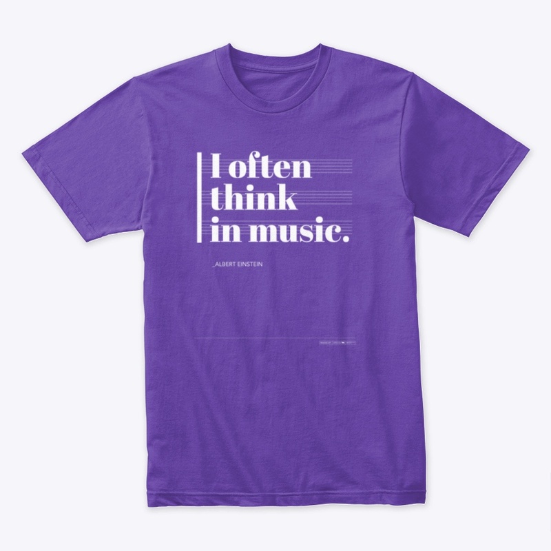 Think in Music - White Text