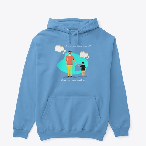 Computer Dad Answer/Humor Carolina Blue T-Shirt Front
