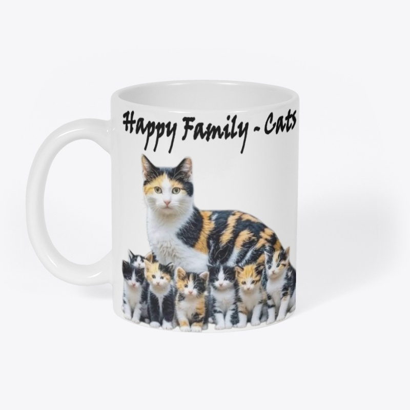 Happy Family Cats T-Shorts
