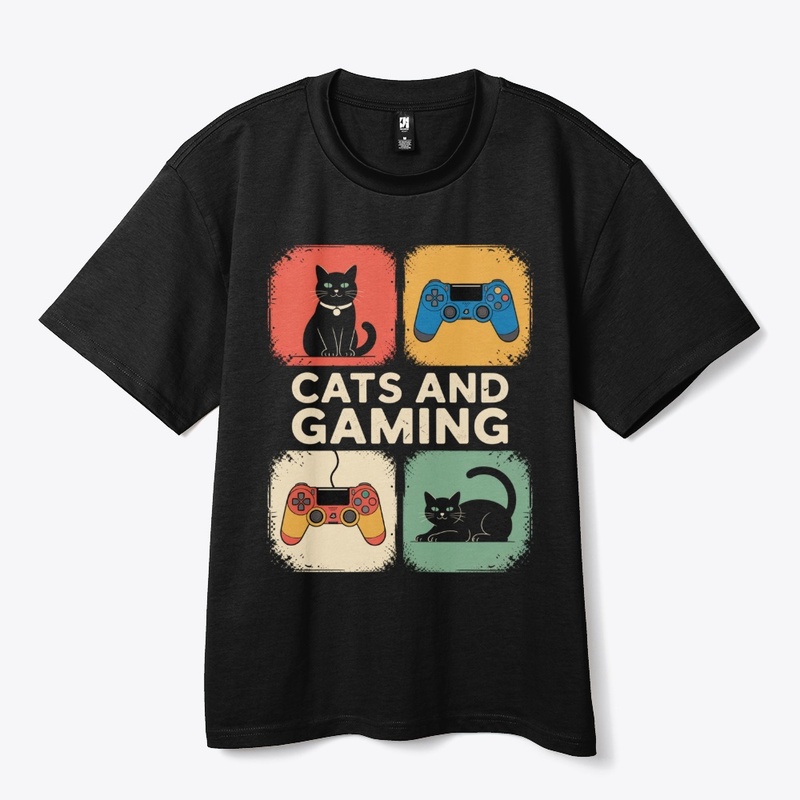 Cats and Gaming Funny Gamer Cat