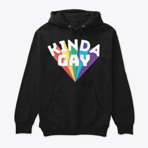 Kinda Gay Collection Black T-Shirt Front