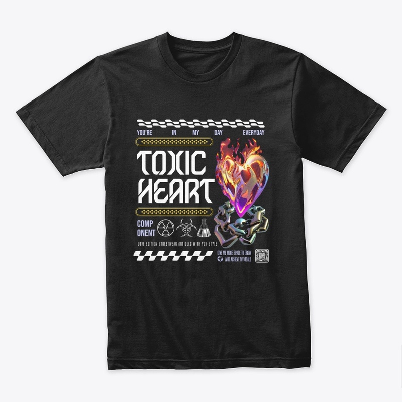 Toxic heart, 3d tee
