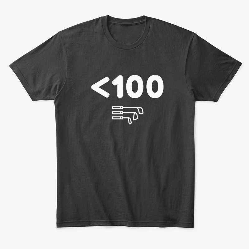 Break 100 Golf Score (white print)
