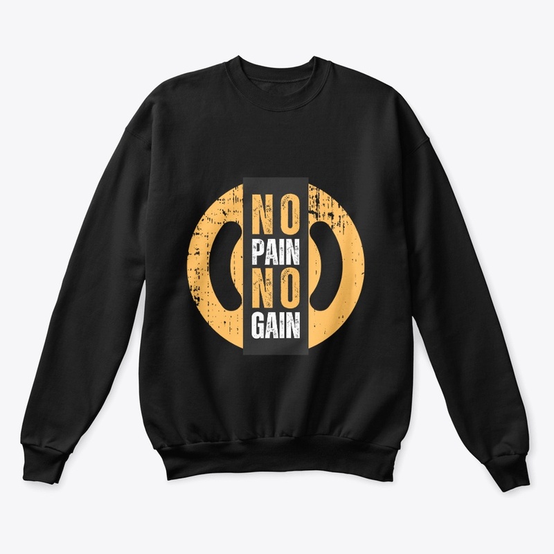 No pain No gain motivational quote 