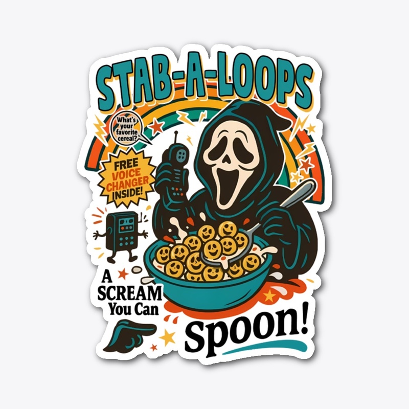 Stab-A-Loops Horror Cereal Box Halloween