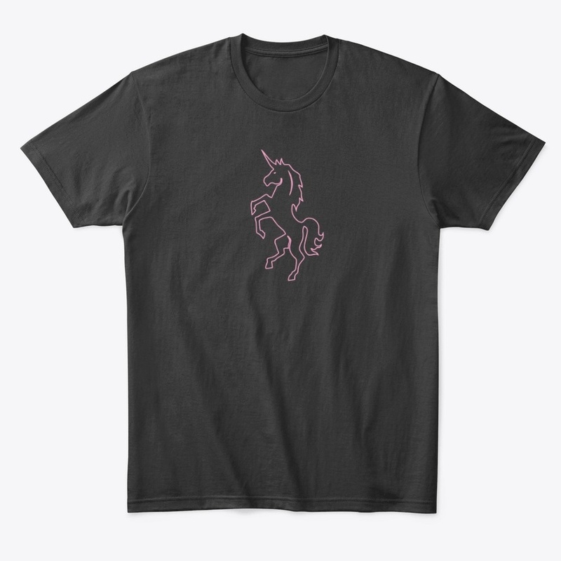 unicorn outline pink