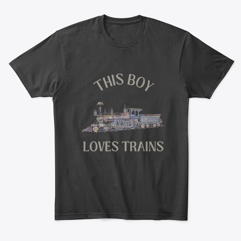 This Boy Loves Trains Railroad Shirt