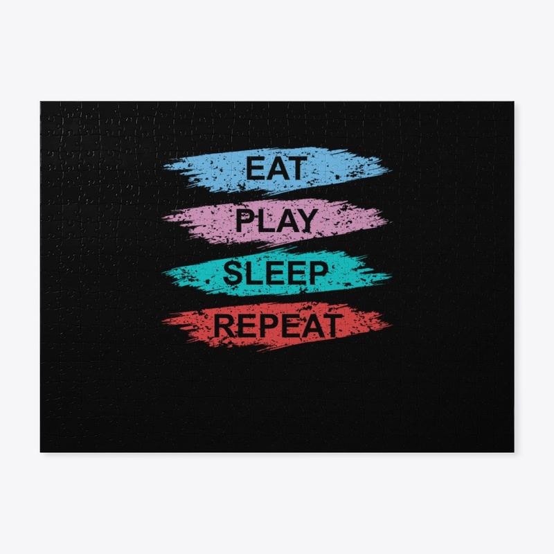EAT PLAY SLEEP REPEAT T-SHIRT