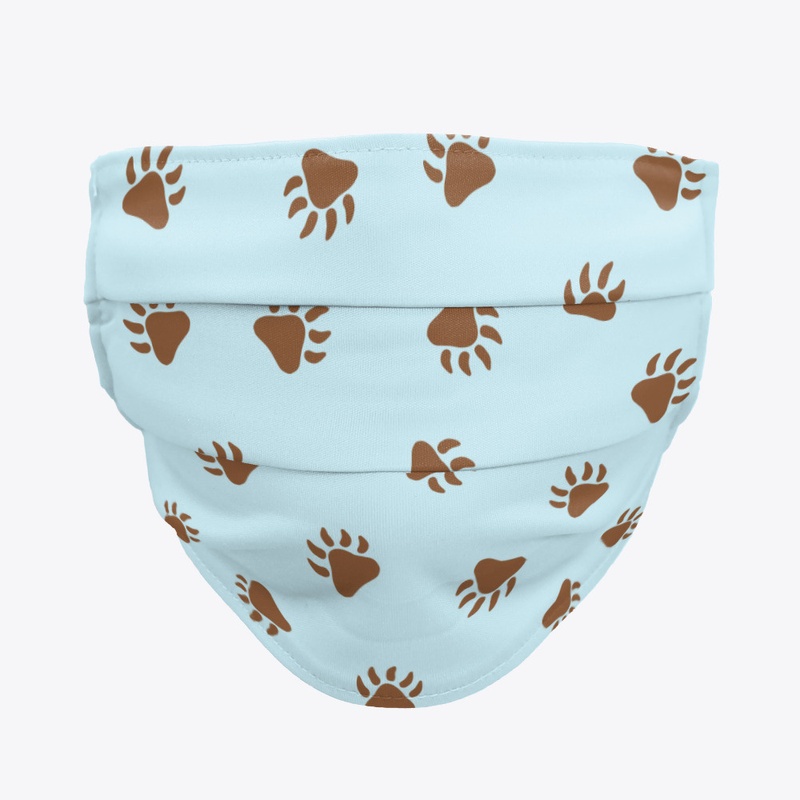 Mint and Brown Bear Mask