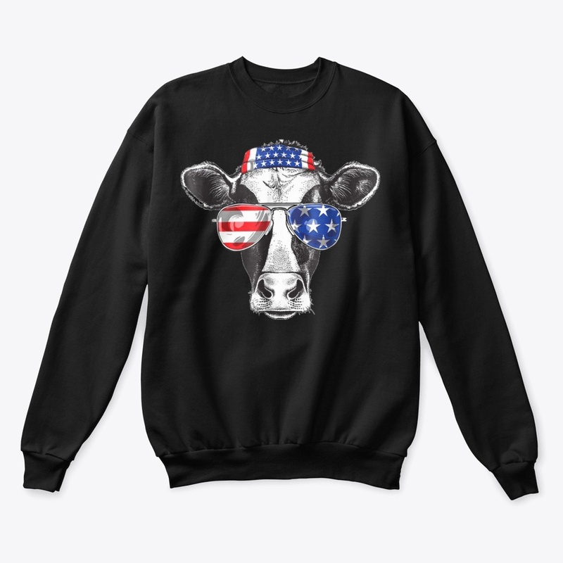 Vintage Patriot Cow Tshirt