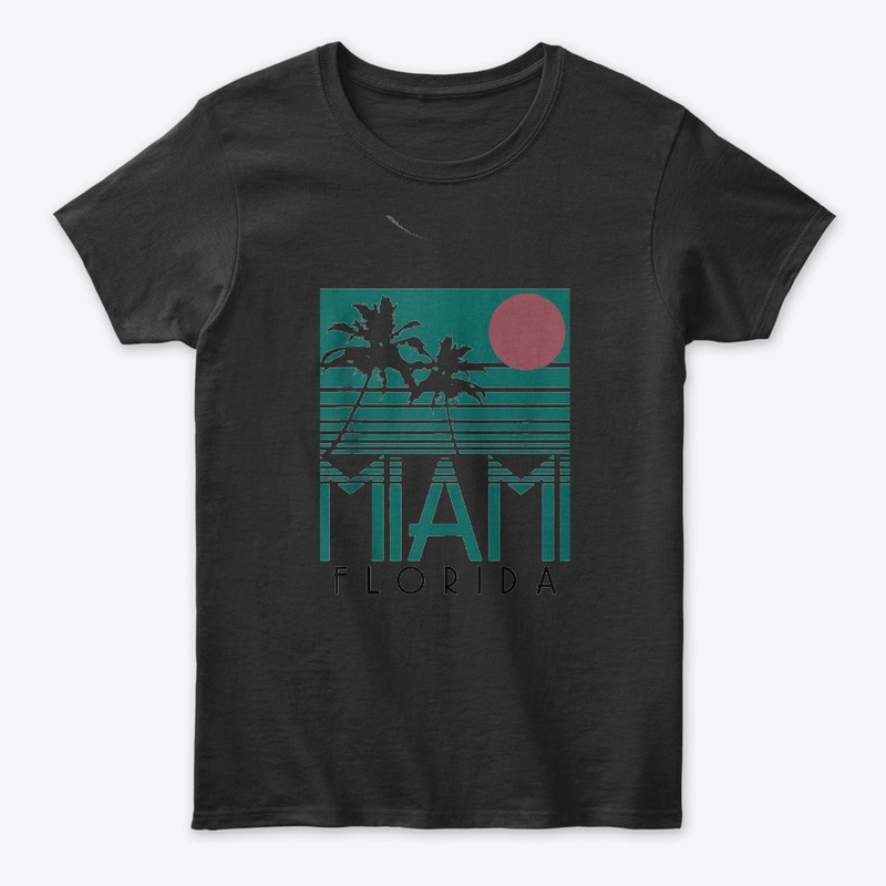 Miami Florida Vintage Retro Palm Trees