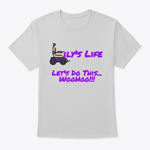 Lily's Life Shirts Light Steel Kaos Front