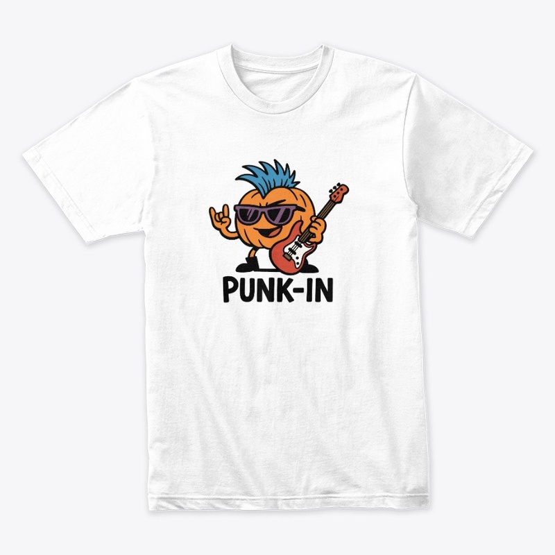 Cartoon Punk Rock Pumpkin Halloween