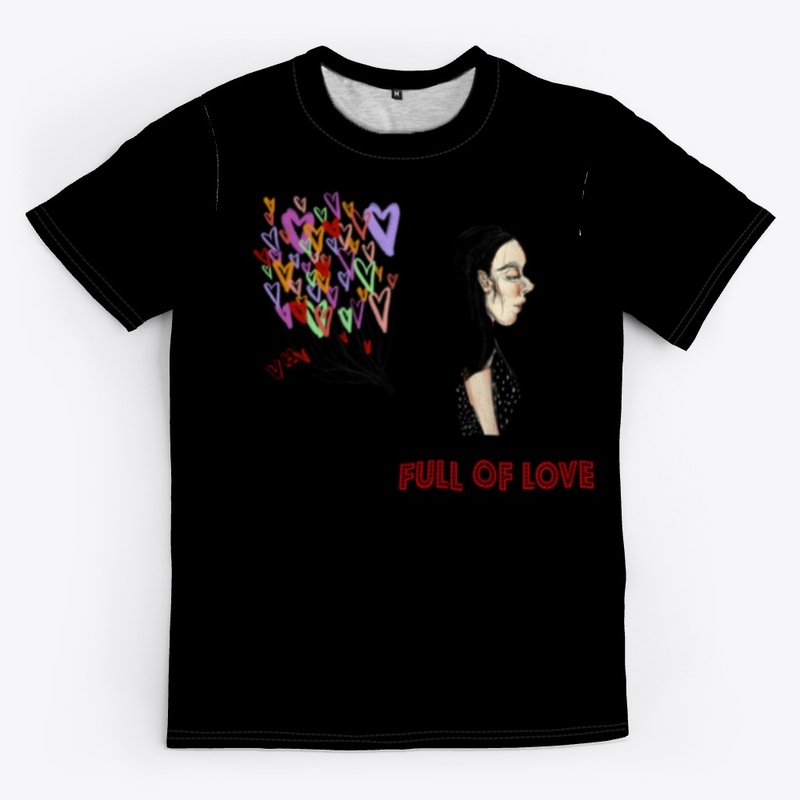 Full of love in black by Valeria Herrera