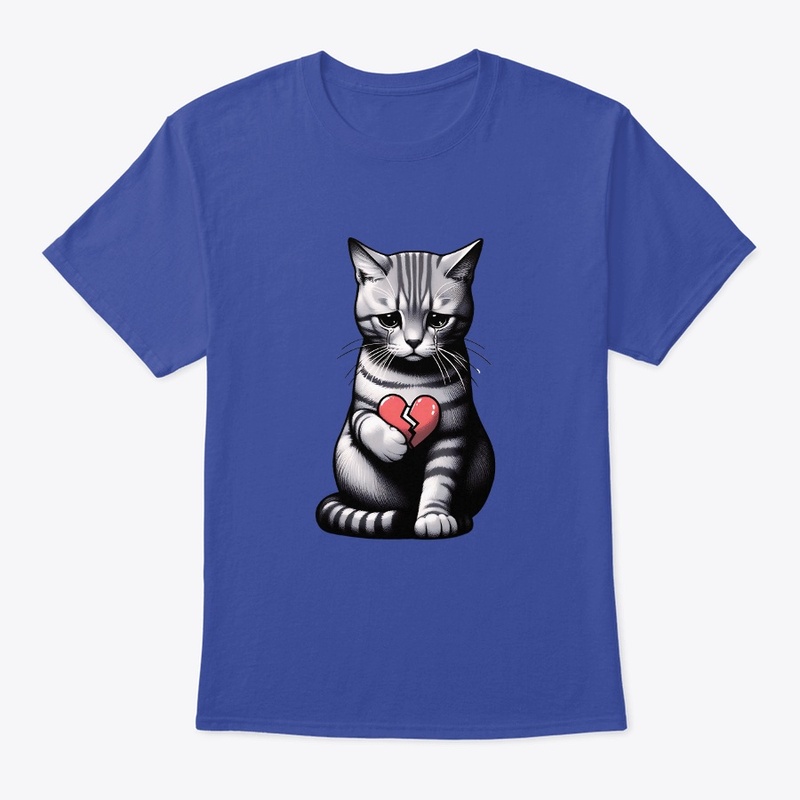 Midnight Heartbroken Kitty Tee