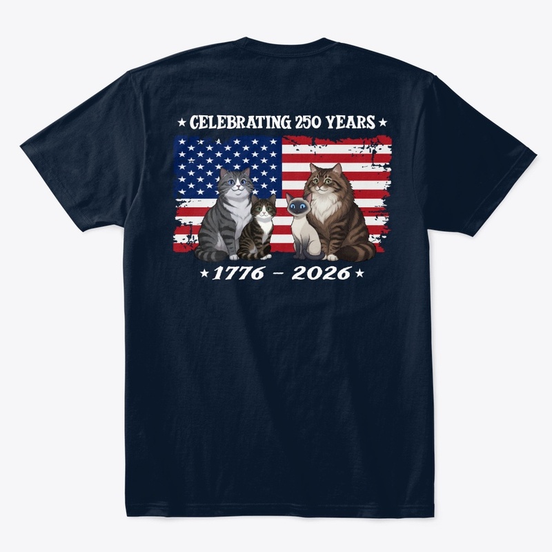 250th US Anniversary Cats - Distressed