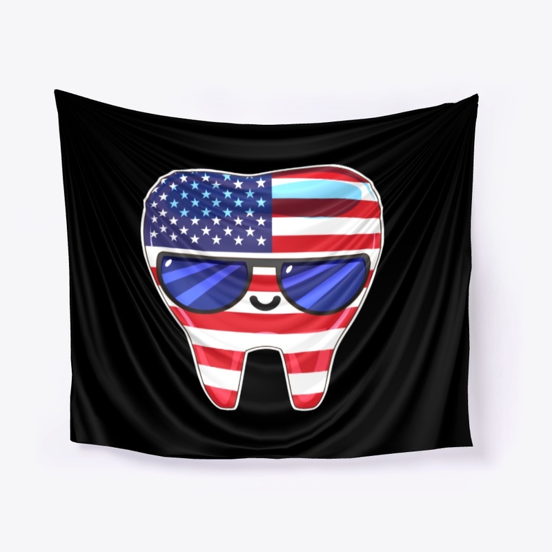 dentist usa flag, dentist, dental