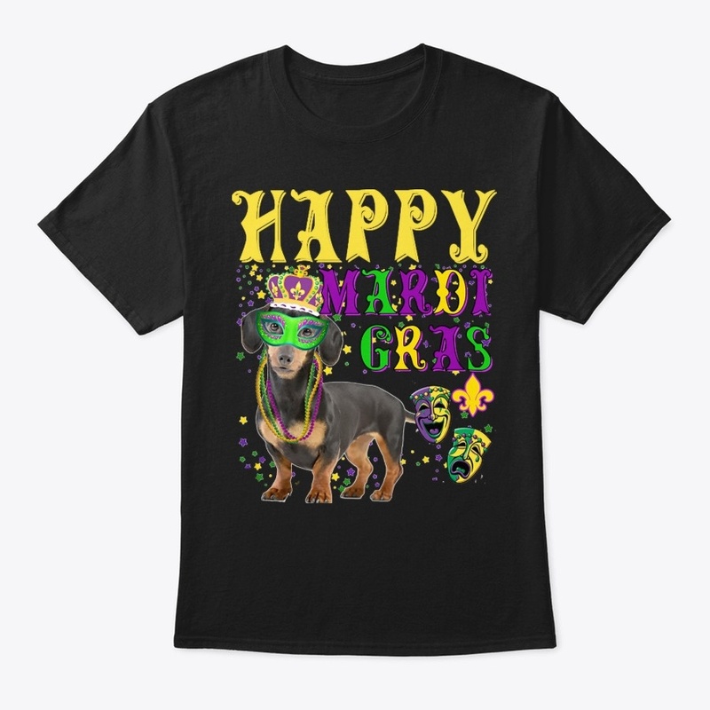 Dachshund Dog Mardi Gras