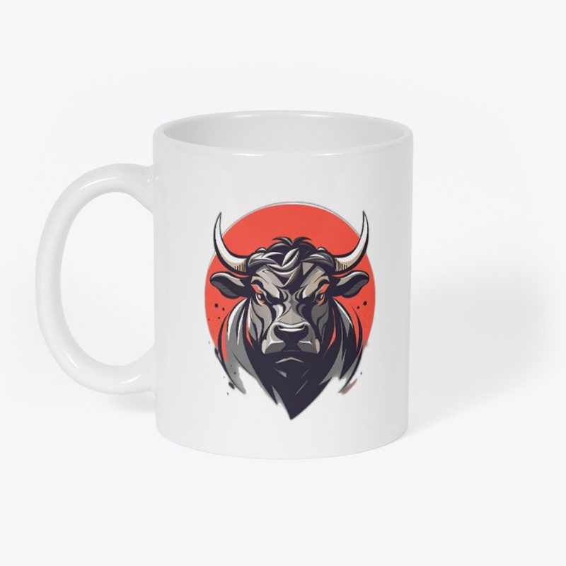 Angry bull printed products