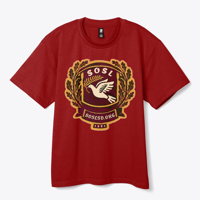 Laurel Dove Crest (bordeaux) heavy tee