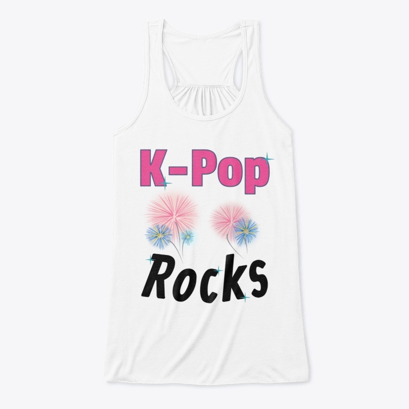 K-Pop Rocks - Fireworks and Stars White