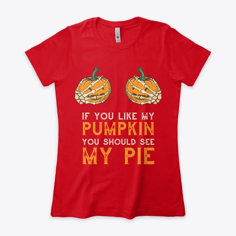 Funny Pumpkin Tshirt For Girls and Women