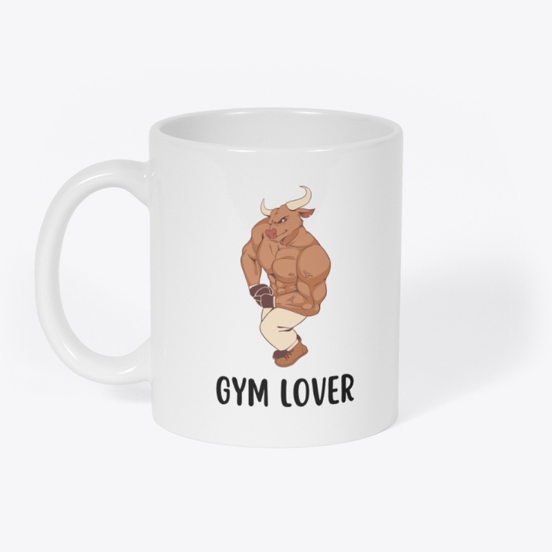 Premium 'Gym Lover' White T-Shirt