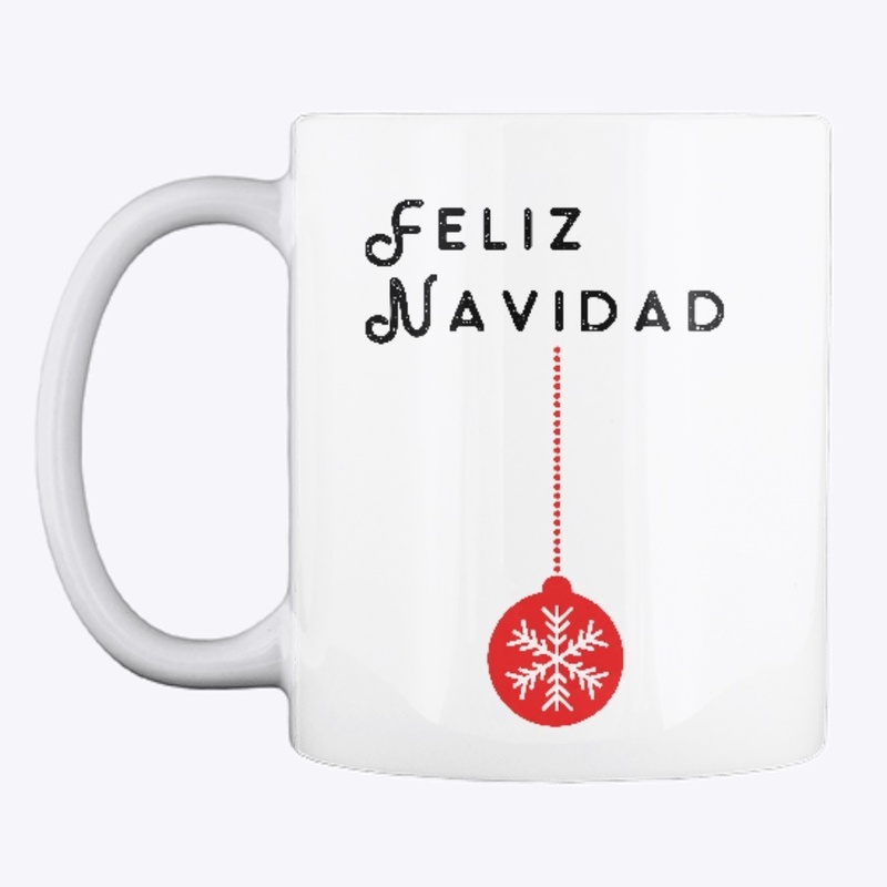 Feliz Navidad Ornamento Taza