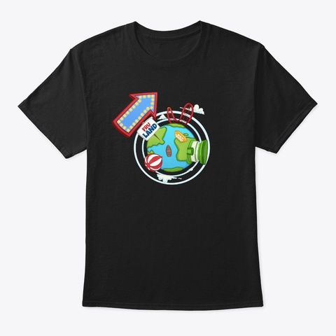 "Fru Land" T Shirt (Black) Black T-Shirt Front