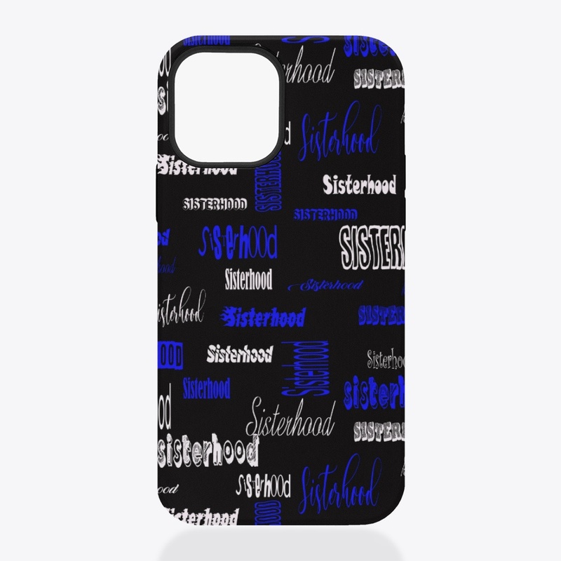 White, Black and Blue Sisterhood Design 