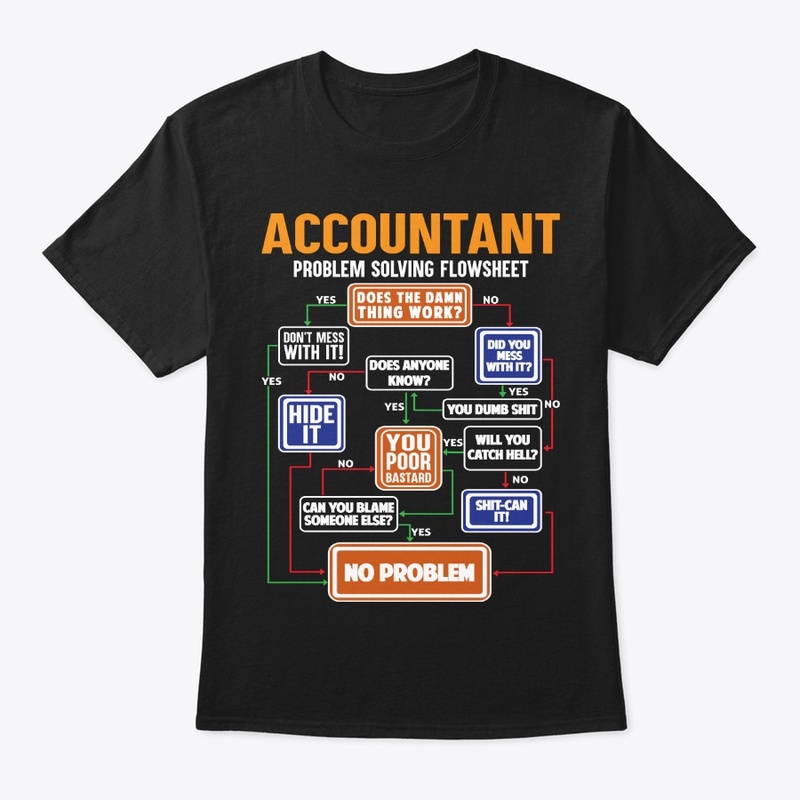 Funny Accountant Gift Solving Flowsheet