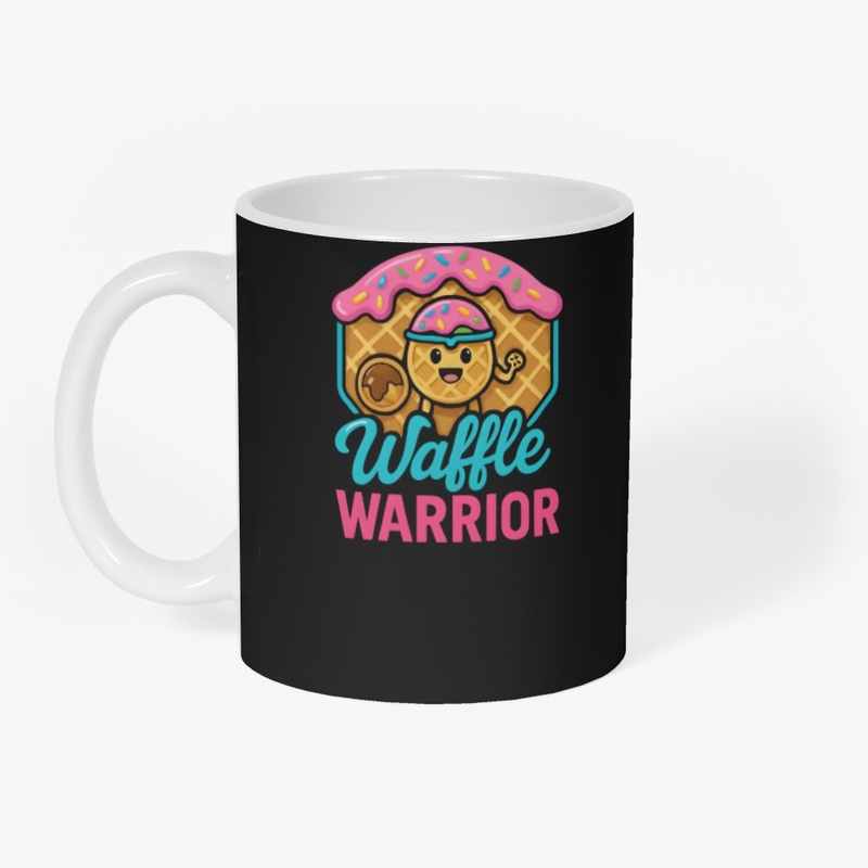 Cute Waffle Cartoon Sweet Food Art