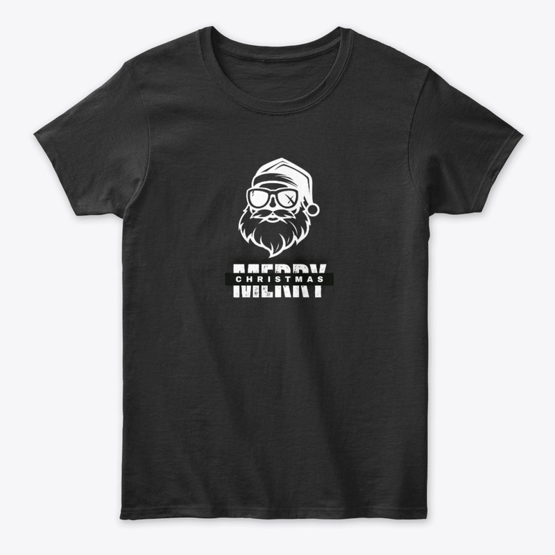 Cool Santa Beard Merry Christmas T-Shirt